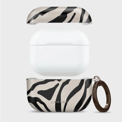 5. Etui Tech-Protect Lamano na AirPods Pro 3 - czarno-beżowe