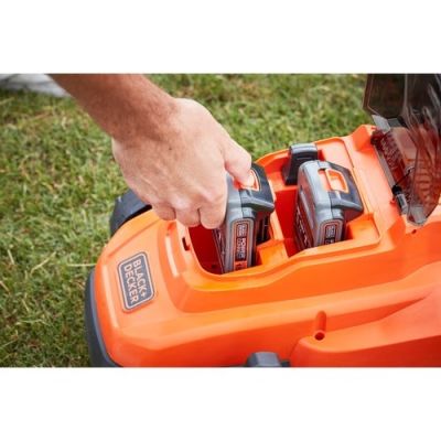 11. Black & Decker BCMW3318L2 Kosiarka do trawnika typu push Bateria Czarny, Pomarańczowy
