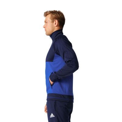 Bluza treningowa adidas Tiro 17 M BQ2597 w kolorze niebiesko-granatowym, rozpinana, z technologią climacool