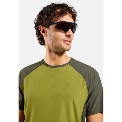 5. Koszulka z krótkim rękawem męska ODLO T-shirt crew neck s/s X-ALP TRAIL zielona