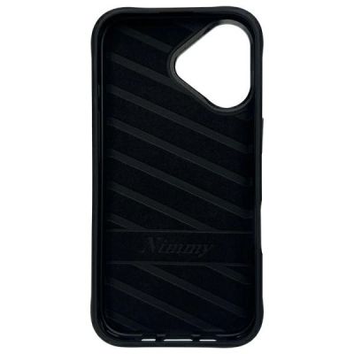 6. Etui Nimmy Big Eyed Pet 2.0 Panda na iPhone 16 - czarne