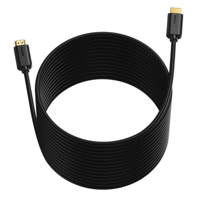 6. Baseus kabel przewód HDMI 2.0 4K 30 Hz 3D HDR 18 Gbps 8 m czarny (CAKGQ-E01)