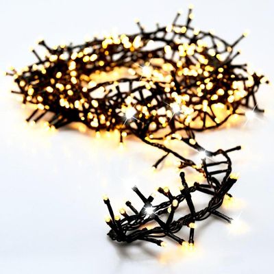 20. LAMPKI CHOINKOWE ŁAŃCUCH ŚWIETLNY 750 LED FLASH CIEPŁY BIAŁY