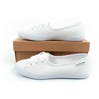 9. Lacoste buty trampki sportowe damskie Median baleriny białe