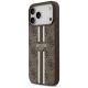 2. Etui Guess 4G Printed Stripes MagSafe na iPhone 17 Pro Max - brązowe