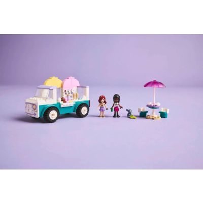 9. LEGO FRIENDS 42644 Furgonetka z lodami w mieście Heartlake