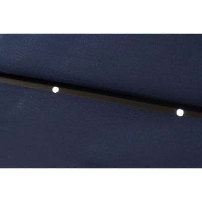 15. PARASOL OGRODOWY Z OŚWIETLENIEM LED 300CM GRANATOWY