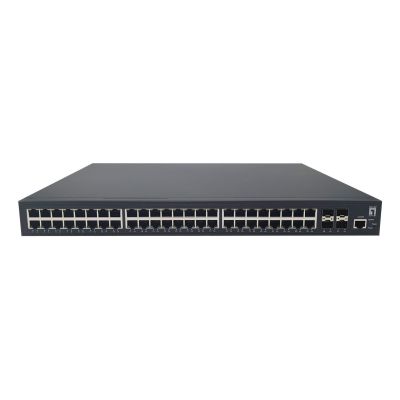 LevelOne GTP-5271DP przełącznik sieciowy Zarządzany L2/L3 Gigabit Ethernet (10/100/1000) Obsługa PoE 1U Szary