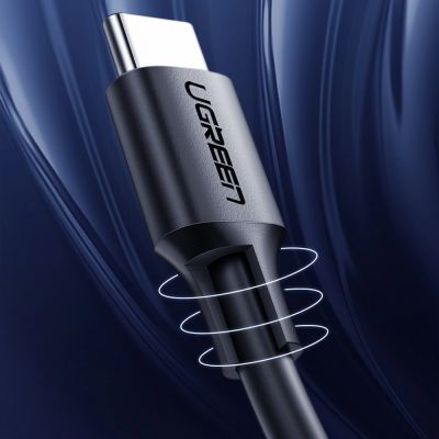 9. Kabel Ugreen US286 USB-C - USB-C PD QC 3A 480Mb/s 0,5m - czarny