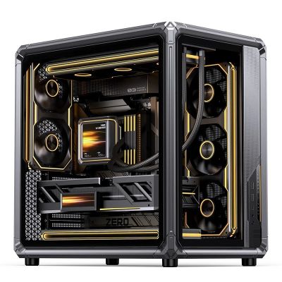 15. Jonsbo X400 PC-Gehäuse, Midi-Tower, ATX, Tempered Glass - grau