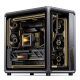 15. Jonsbo X400 PC-Gehäuse, Midi-Tower, ATX, Tempered Glass - grau