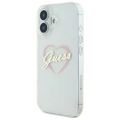 2. Etui Guess IML Heart na iPhone 16 - przezroczyste
