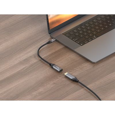 3. Equip 133492 adapter kablowy 0,15 m USB Type-C HDMI Czarny, Szary
