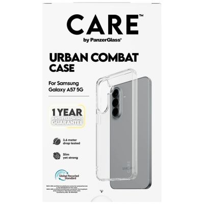 3. Etui CARE by PanzerGlass Flagship Urban Combat na Samsung Galaxy A57 - przezroczyste