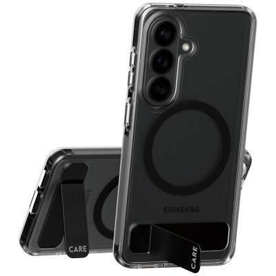 3. Etui CARE by PanzerGlass Urban Explorer Transparent w. Black Qi na Samsung Galaxy S26 - przezroczyste