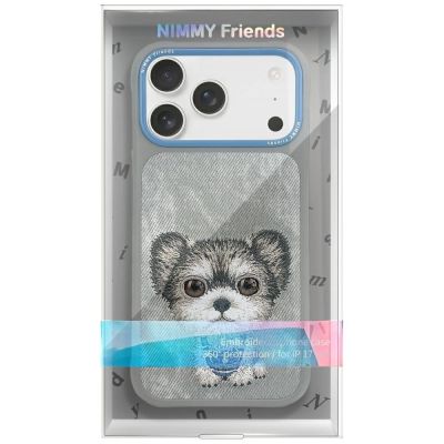 2. Etui Nimmy Big Eyed Pet 2.0 Dog do iPhone 17 - szare