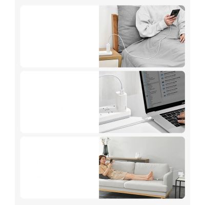 15. Baseus Superior kabel USB - USB Typ C 66 W 6A 1 m Biały (CATYS-02)