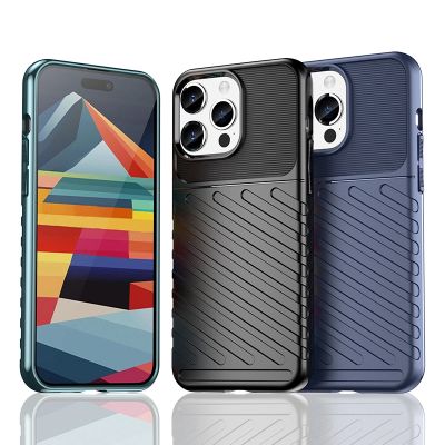 6. Pancerne etui iPhone 15 Pro Max Thunder Case - niebieskie