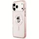 2. Etui Karl Lagerfeld IML Choupette Sketch Logo MagSafe na iPhone 17 Pro Max - różowe