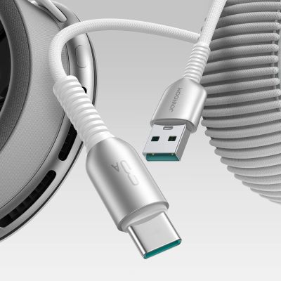 9. Kabel Joyroom S-A51 Cutting-Edge Series 3A USB-A - USB-C 1,2m - jasnoszary
