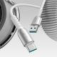 9. Kabel Joyroom S-A51 Cutting-Edge Series 3A USB-A - USB-C 1,2m - jasnoszary