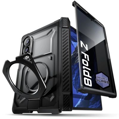 2. Etui Supcase UB Grip Mag MagSafe prywatyzujące na Samsung Galaxy Z Fold 8 - czarne
