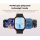 14. Smartwatch Damski GRAVITY GT15-12 Granatowy Pasek Silikonowy + Czarna Bransoleta