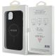 8. Etui Guess Saffiano MagSafe do iPhone 15 Plus - czarne
