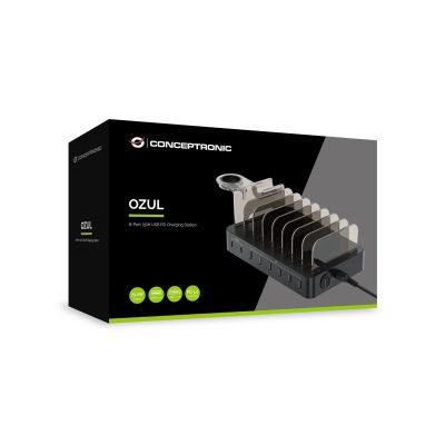 3. Conceptronic OZUL02B ładowarka do urządzeń przenośnych Uniwersalne Czarny Prąd przemienny Wewnętrzna