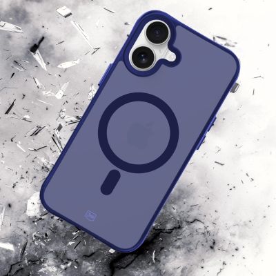 21. Etui 3mk Smoke MagCase na iPhone 16 - niebieskie-półprzezroczyste