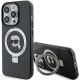 Etui Karl Lagerfeld Ring Stand Karl Head MagSafe do iPhone 15 Pro - czarne