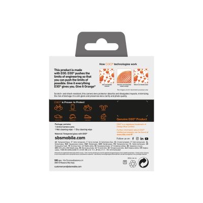 3. Szkło hartowane SBS Active Camera Lens D3O na aparat do iPhone 16 / 16 Plus