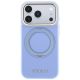 3. Etui Guess Ring Stand 360 Grained Classic Logo MagSafe na iPhone 18 Pro / 17 Pro - jasnoniebieskie