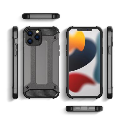 3. Hybrid Armor pancerne hybrydowe etui pokrowiec iPhone 13 Pro czarny