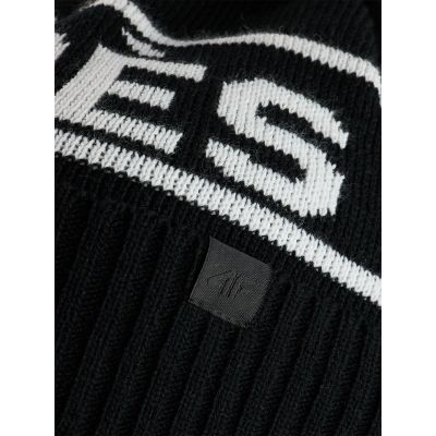 2. Damska czapka zimowa z dodatkiem wełny 4F 4FRAW25ACAPF0727-20S