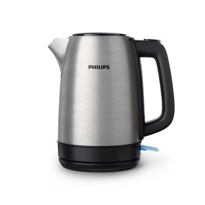 16. Philips Daily Collection Metalowy czajnik 1,7 l — pokrywka z mech. sprężynowym i wskaźnik