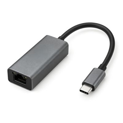 Adapter sieciowy Wozinsky WAU-45C Ethernet karta sieciowa LAN Gigabit RJ45 1000 Mb/s USB-C - szara
