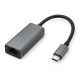 Adapter sieciowy Wozinsky WAU-45C Ethernet karta sieciowa LAN Gigabit RJ45 1000 Mb/s USB-C - szara