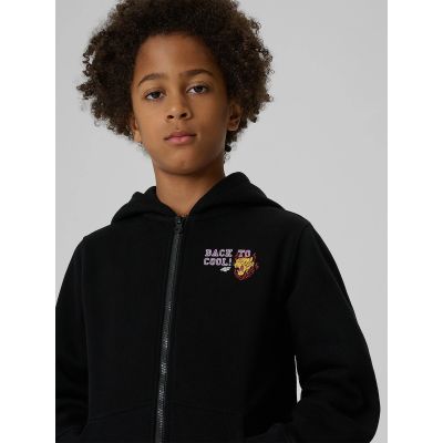 5. Bluza dresowa regular z kapturem chłopięca 4F 4FJRAW26TSWSM3195-20S