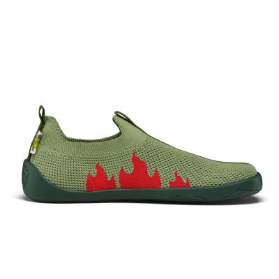 3. Kapcie barefoot dzianinowe Affenzahn Flinky Dragon (01397-20110)