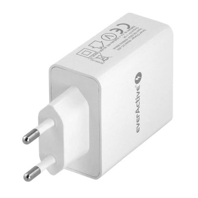 4. EVERACTIVE ŁADOWARKA SIECIOWA 4XUSB 5A - BIAŁA SC-400