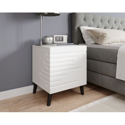 3. Szafka nocna NOVA 44x40x52 biały mat