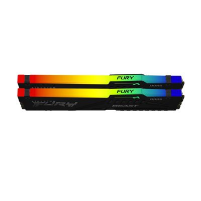 6. Kingston Technology FURY Beast RGB moduł pamięci 16 GB 2 x 8 GB DDR5 5200 MT/s