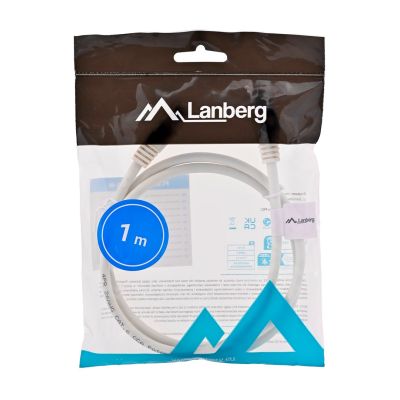 3. Patchcord U/UTP Lanberg PCU6-10CC-0100-W (RJ45 - RJ45 ; 1m; UTP; kat. 6; kolor biały)