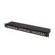 3. LANBERG PATCH PANEL 24 PORT 1U 19" KAT.6A FTP CZARNY PPSA-1024-B