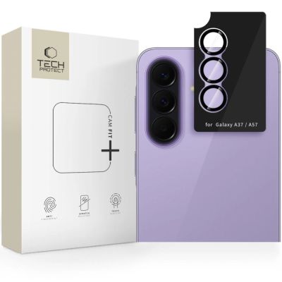 7. Osłona aparatu Tech-Protect Camring Fit+ na Samsung Galaxy A37 / A57 5G - czarna