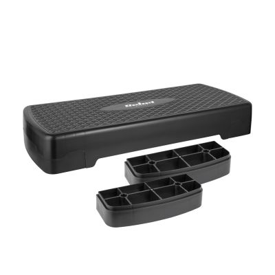 3. REBEL ACTIVE STEP DO AEROBIKU I ĆWICZEŃ FITNESS, 2 STOPNIE, 68CM, CZARNY RBA-3228-BK
