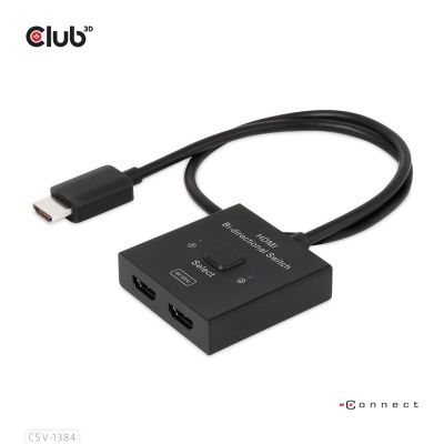 2. CLUB3D CSV-1384 przełącznik KVM Czarny