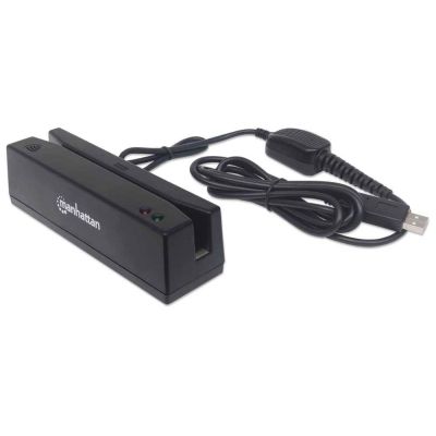 5. MANHATTAN Magnetkartenleser USB drei Spuren Leser   schwarz