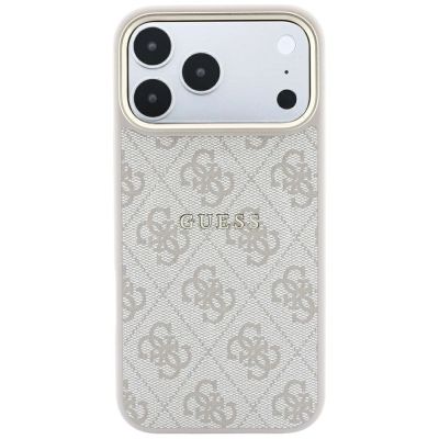 3. Etui Guess Embossed 4G Classic MagSafe na iPhone 17 Pro / 18 Pro - różowe